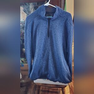 PGA Tour Men's Blue Quarter-Zip Sweater